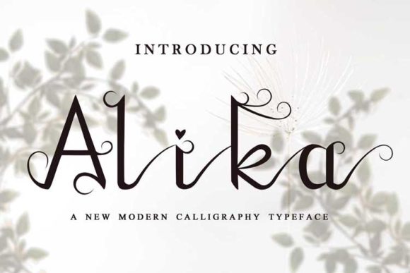 Alika: Elegant Script Font for Crafters
