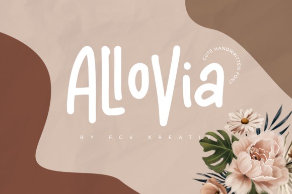 Allovia: A Handwritten Font for Creative Makers