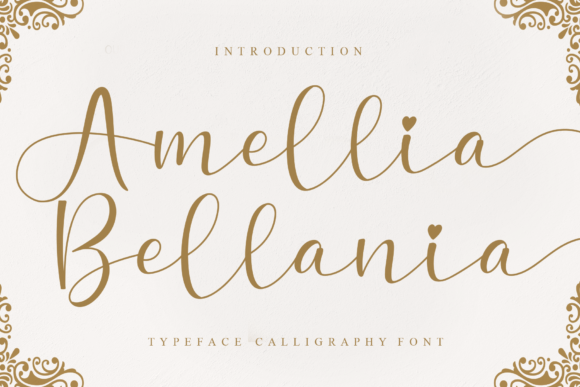 Amellia Bellania: A Elegant Script Font