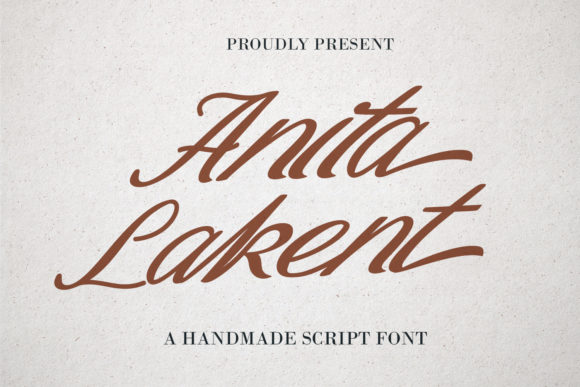 Anita Lakent Font: Elegant Script for Crafters