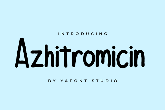 Azhitromicin: A Handwritten Font for Creative Campaigns