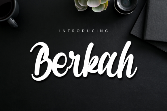 Berkah: A Bold Handwritten Font for Creative Projects