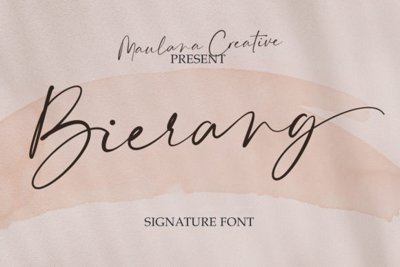 Bierang: A Stylish Handwritten Font