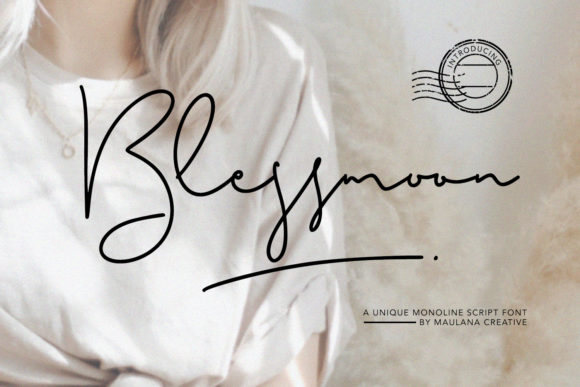 Blessmoon: A Handwritten Font That Earns Its Place in Campaign Design