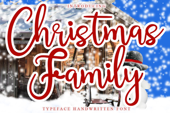 Christmas Family Font for Campaigns