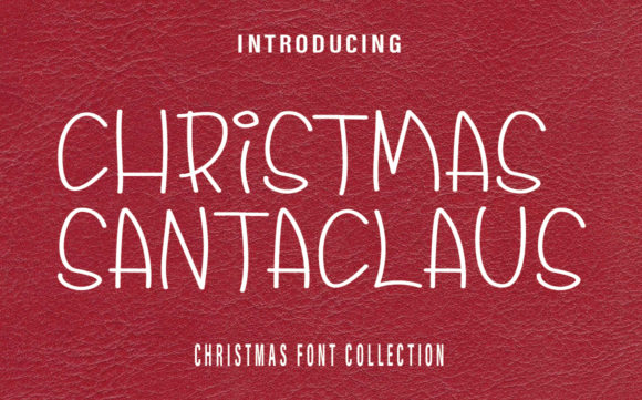 Christmas Santaclaus Font for Web Design