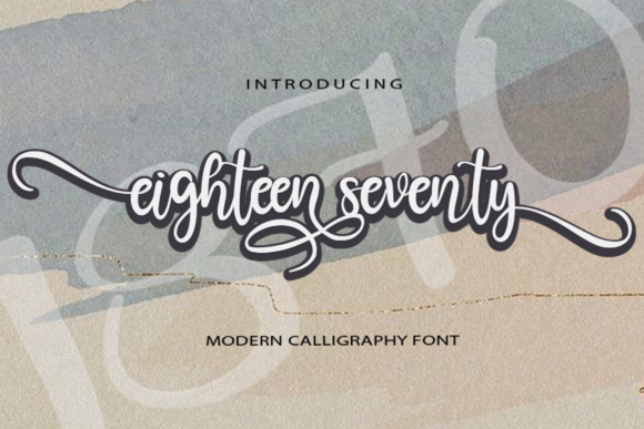 Eighteen Seventy: A Romantic Script Font