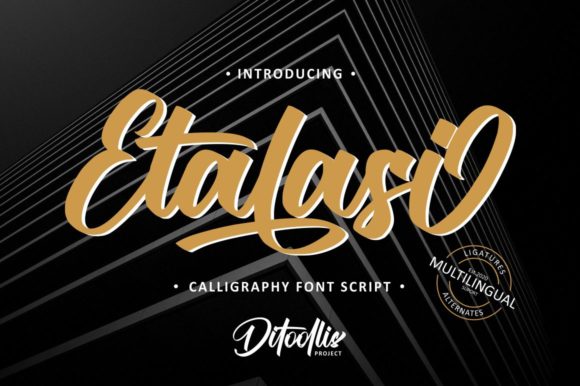 Etalasi: A Bold Handwritten Font for Makers