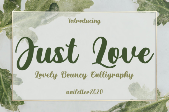 Just Love: A Delightful Script Font