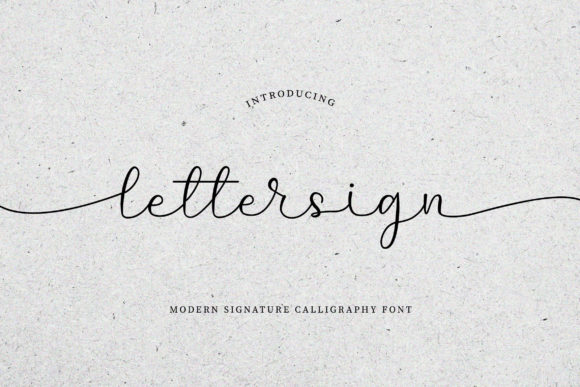 Lettersign: A Sweet Script Font