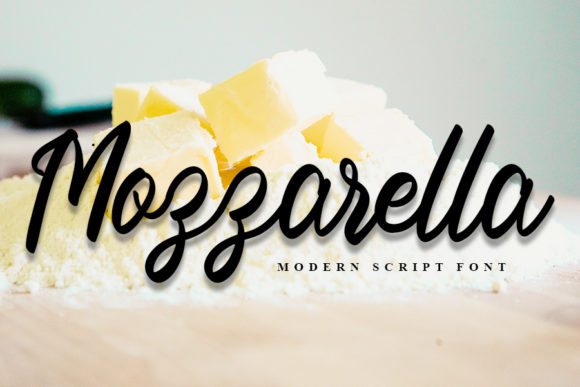 Mozzarella: A Sweet Handwritten Font