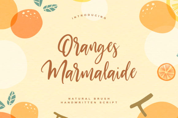 Oranges Marmalaide: A Handwritten Font for Web Design