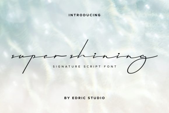 Super Shining Font for Web Design