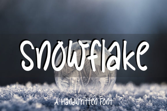 Use Snowflake for Bold, Handwritten Branding