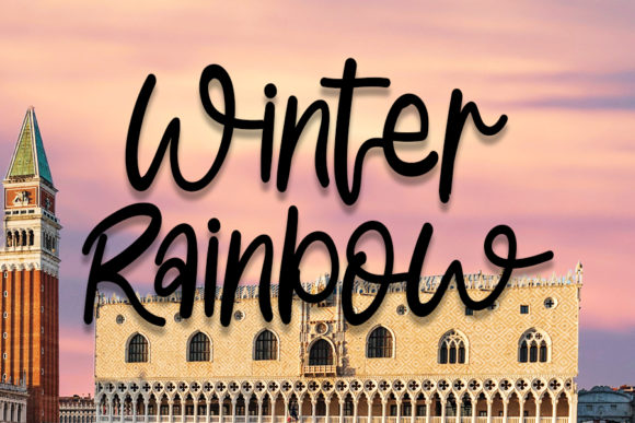 Winter Rainbow Font Review