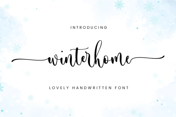 Winterhome: A Natural Calligraphy Font